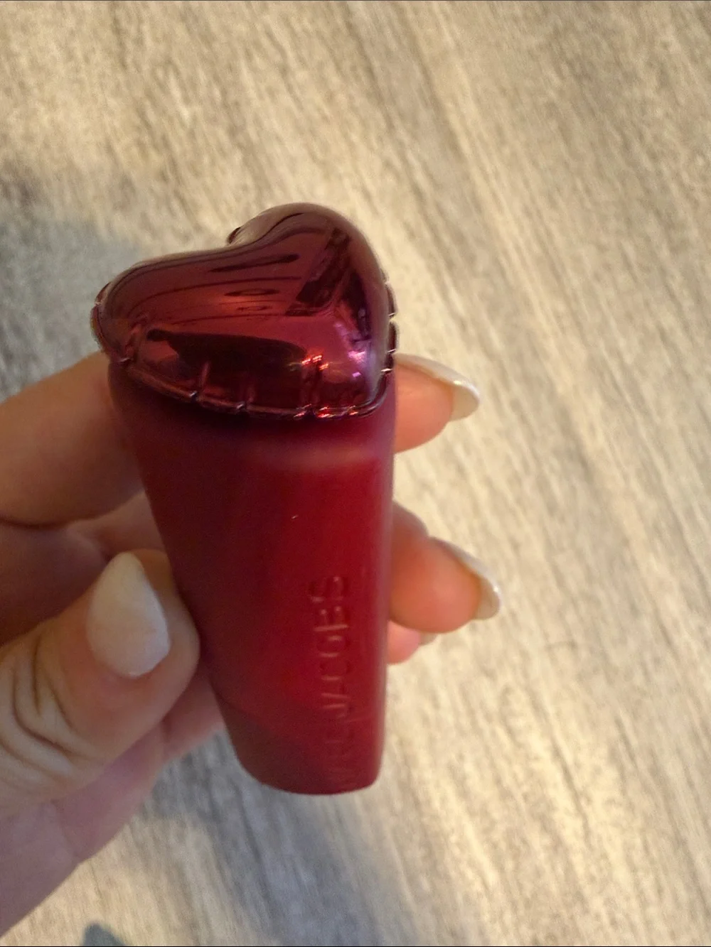 Marc Jacobs Heart On Lipstick in 108 Heart & Fast - buildable balm $34 retail